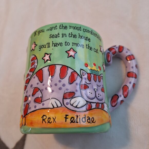 Pacific Giftware Cat Mug Novelty Mug Rex Felidae Tail Handle Pet Lover Gift - Picture 5 of 5